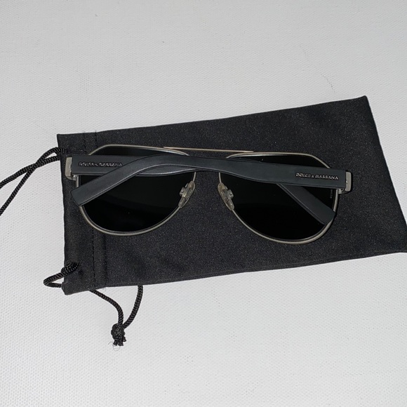 Dolce & Gabbana Black Aviator Sunglasses - Picture 3 of 7